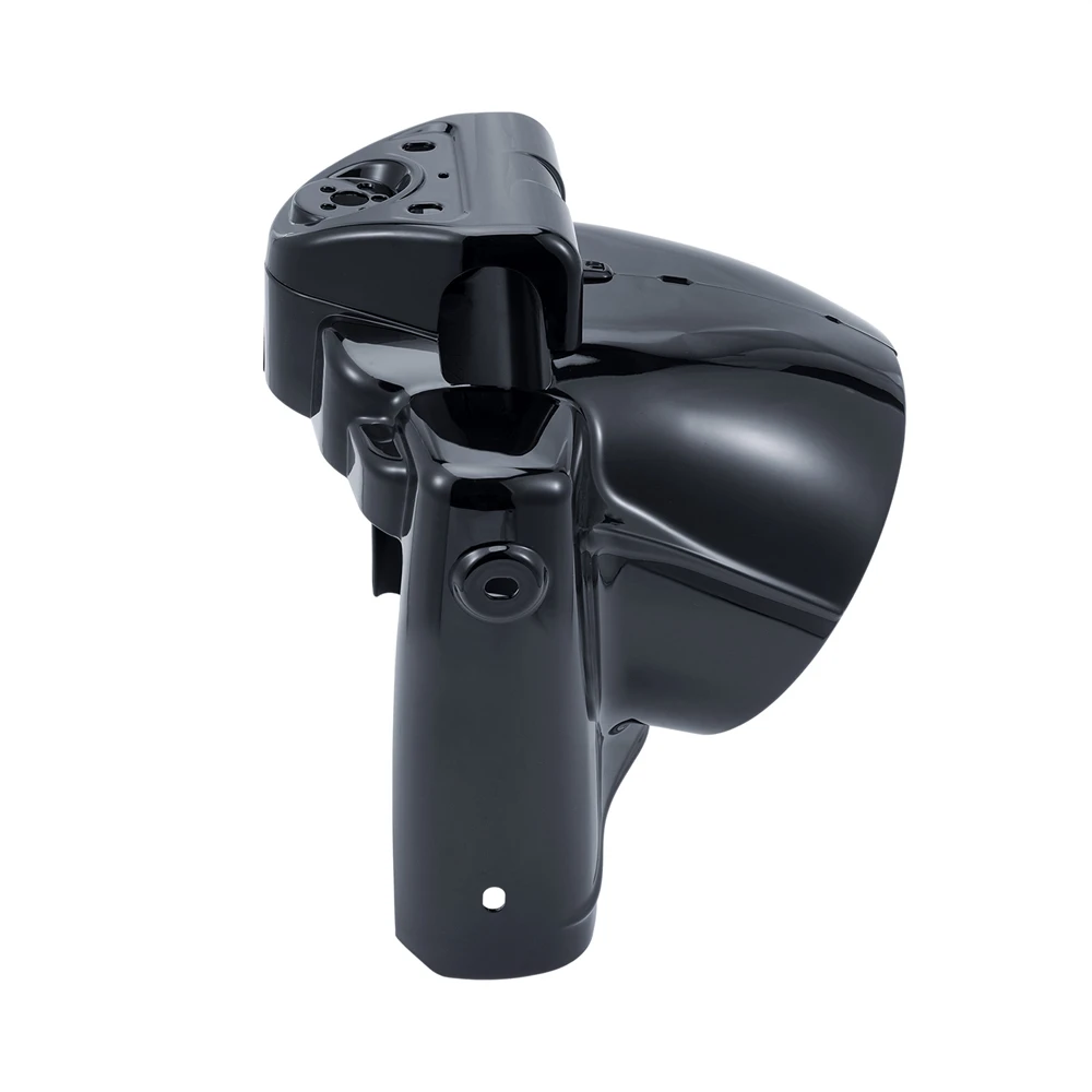 غطاء المصباح الأمامي المستدير باللون الأسود مقاس 7 بوصات لدراجة Harley Touring Road King FLHR 2014-2023