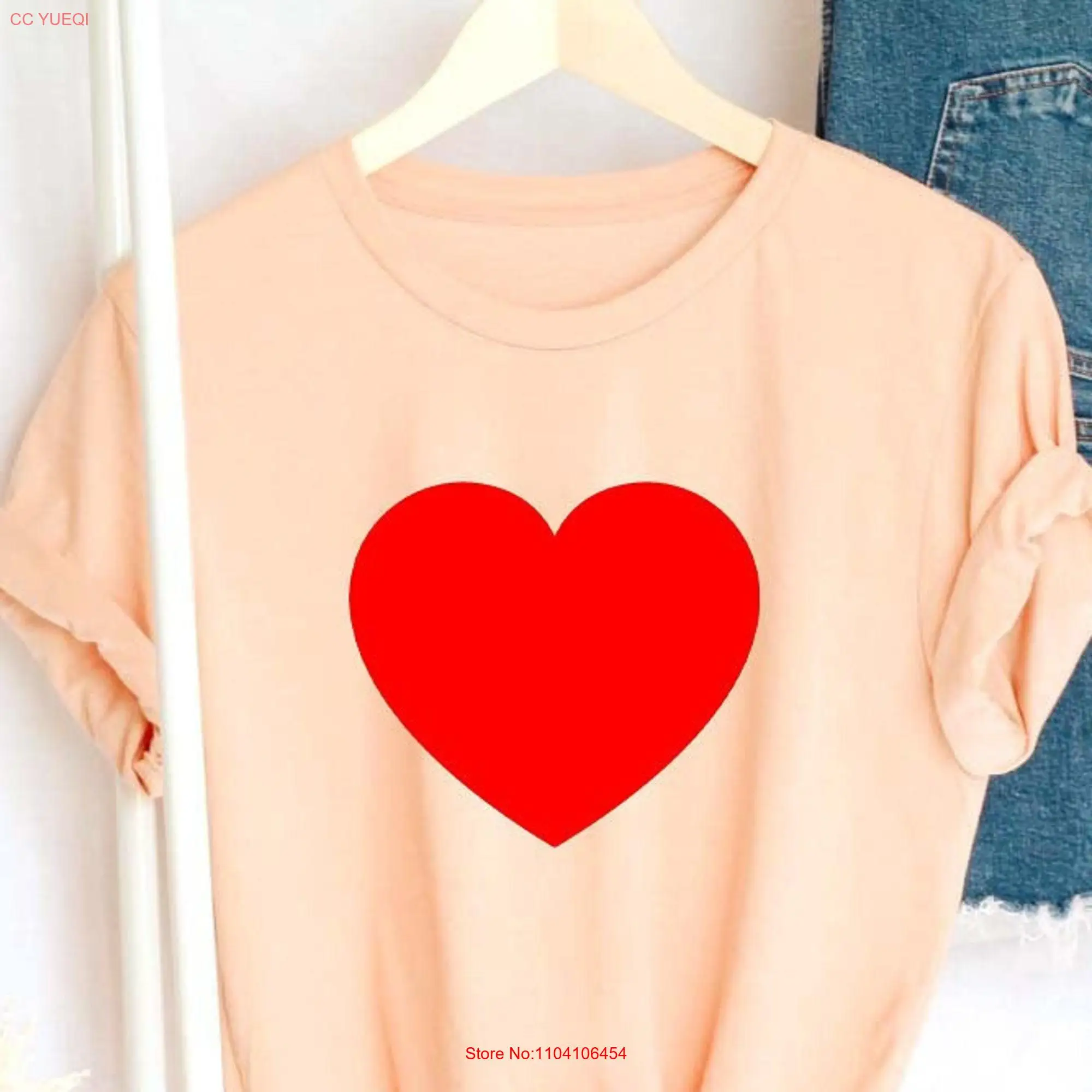 Womens Valentines Day Hearts T Shirt SweaT Sweater Heart Outfit Galentines Shırt long or short sleeves