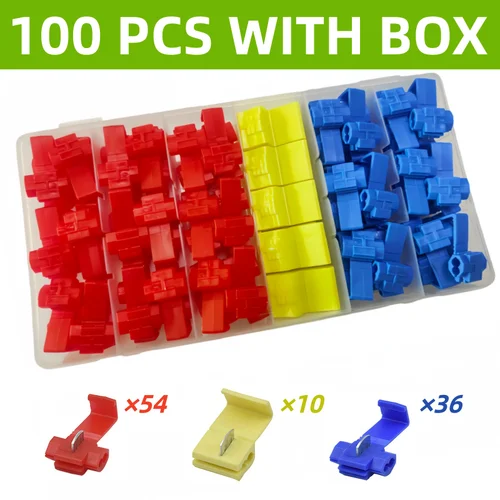 Imagen 1 del producto 30 Uds conectores de Cable y Cable Scotch Lock conectores de Cable a presión de empalme rápido engarzado no destructivo sin Cable roto AWG22-18