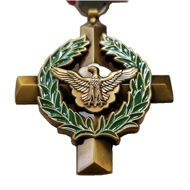 NEW 2024 High Quality Merit Eagle Sword Lucky Wealth Badge Brooch Pin Commemorative Medal Emblem Christmas Gifts