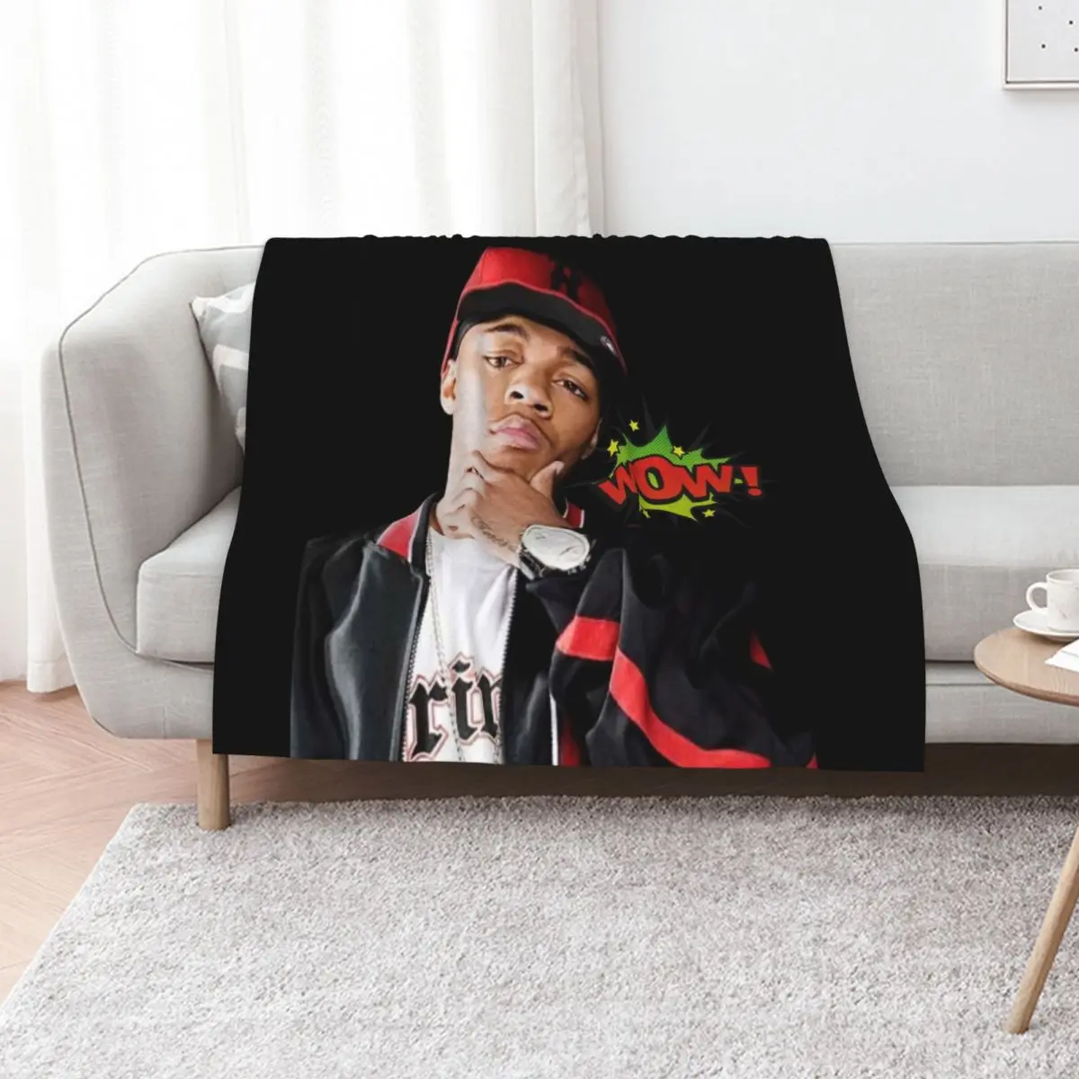 BoW WoW - LiL Bow WoW Throw Blanket Plaid on the sofa Hair for babies Winter beds Thermal anime Blankets