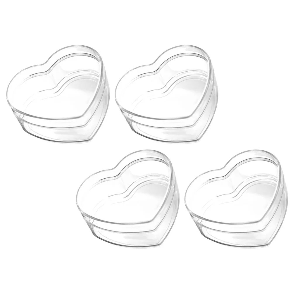 Boxes Candy Box Heart Containers Favor Clear Plastic Shaped Gift Snacks Transparent Acrylic Party Wedding Mini Jewelry Storage