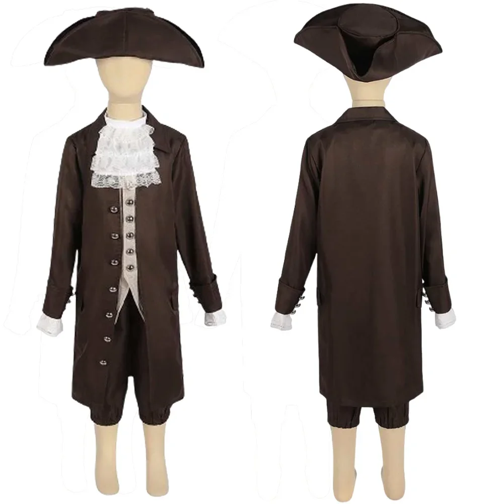 زي تنكري لقراصنة القرون الوسطى للأطفال ، خيال ، ريترو ، قراصنة ، تمويه ، خيال ، خيال ، ملابس ، هالوين ، ملابس حفلات