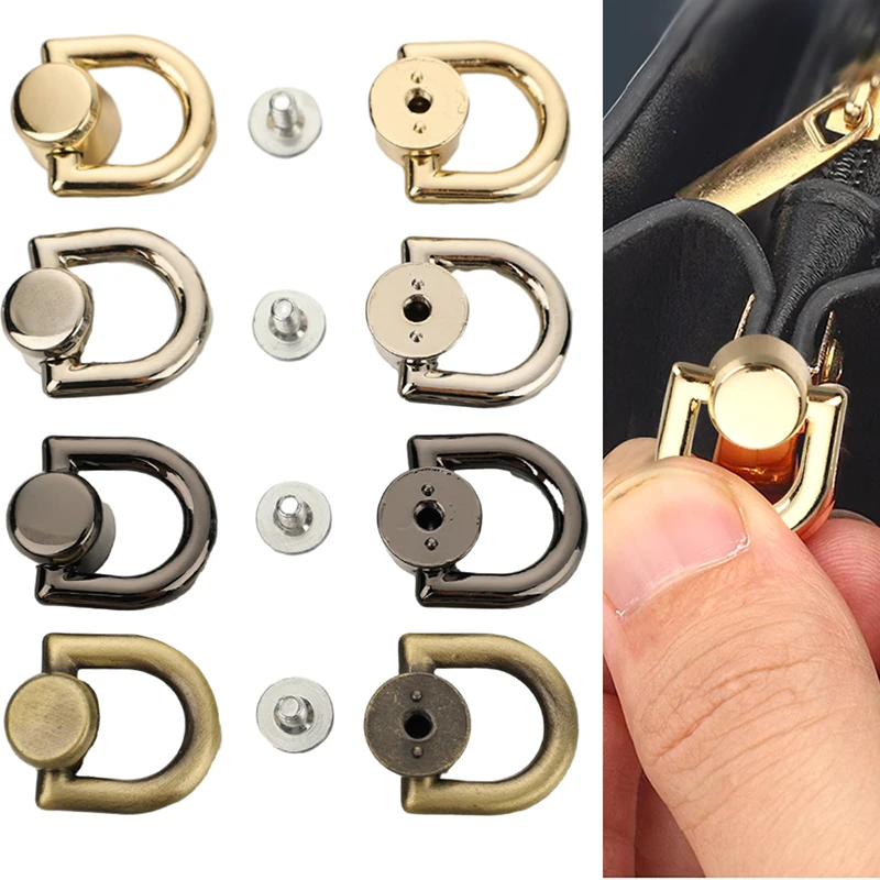 4pcs D Ring Zinc alloy Bag Zipper Transform Buckles Accessories DIY Handbag Repair Kit Replace Chain Buckle Adjust Part Hardware