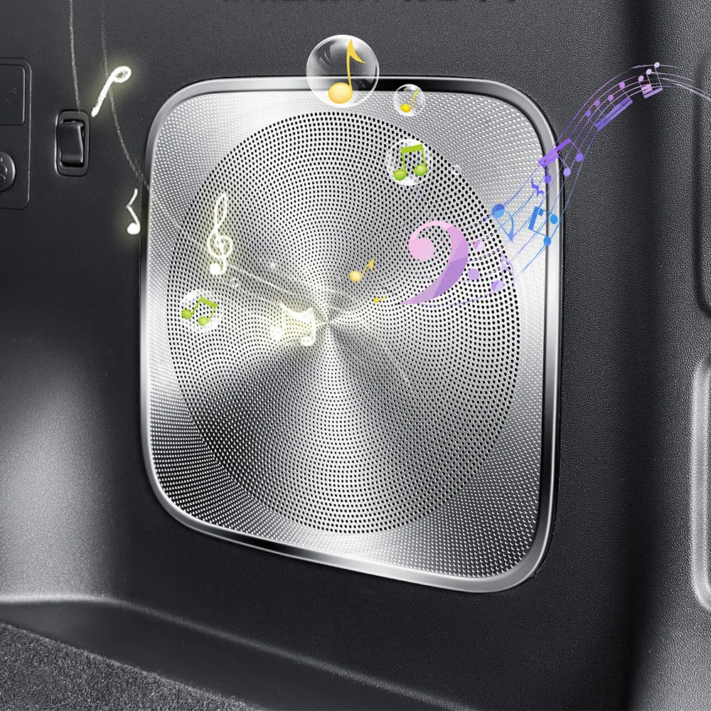 

3 Pcs Trunk Horn Cover For BYD Leopard 7/Titanium 7/Super 7 Interior Modification Accessories Stainless Steel Protective Cover