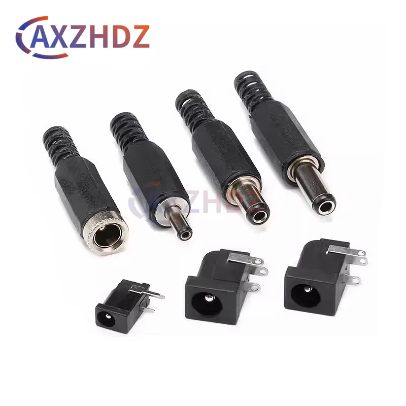 

10PCS 3.5*1.3mm Hot Sales DC-002 0.3A 50V Black DC Power Jack Socket Connector DC002 3.5X1.1MM Socket DC Power plug