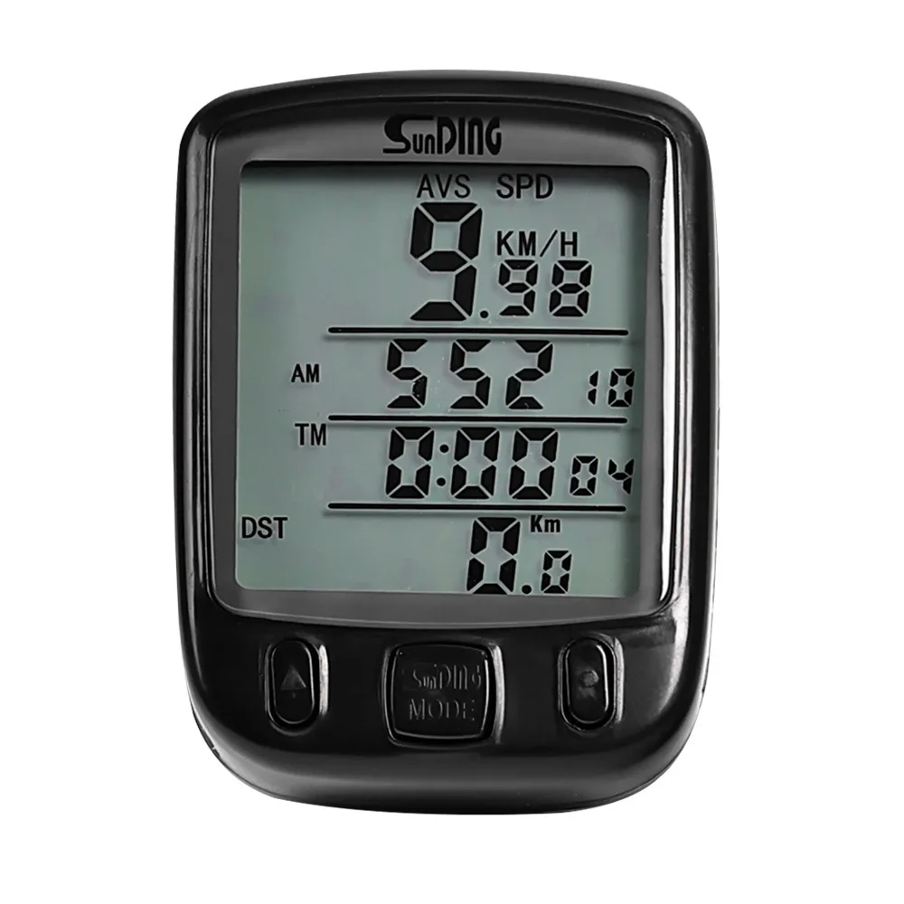 1 ordenador de bicicleta con cable impermeable MTB odómetro velocímetro cronómetro prueba de calorías ordenador de ciclismo
