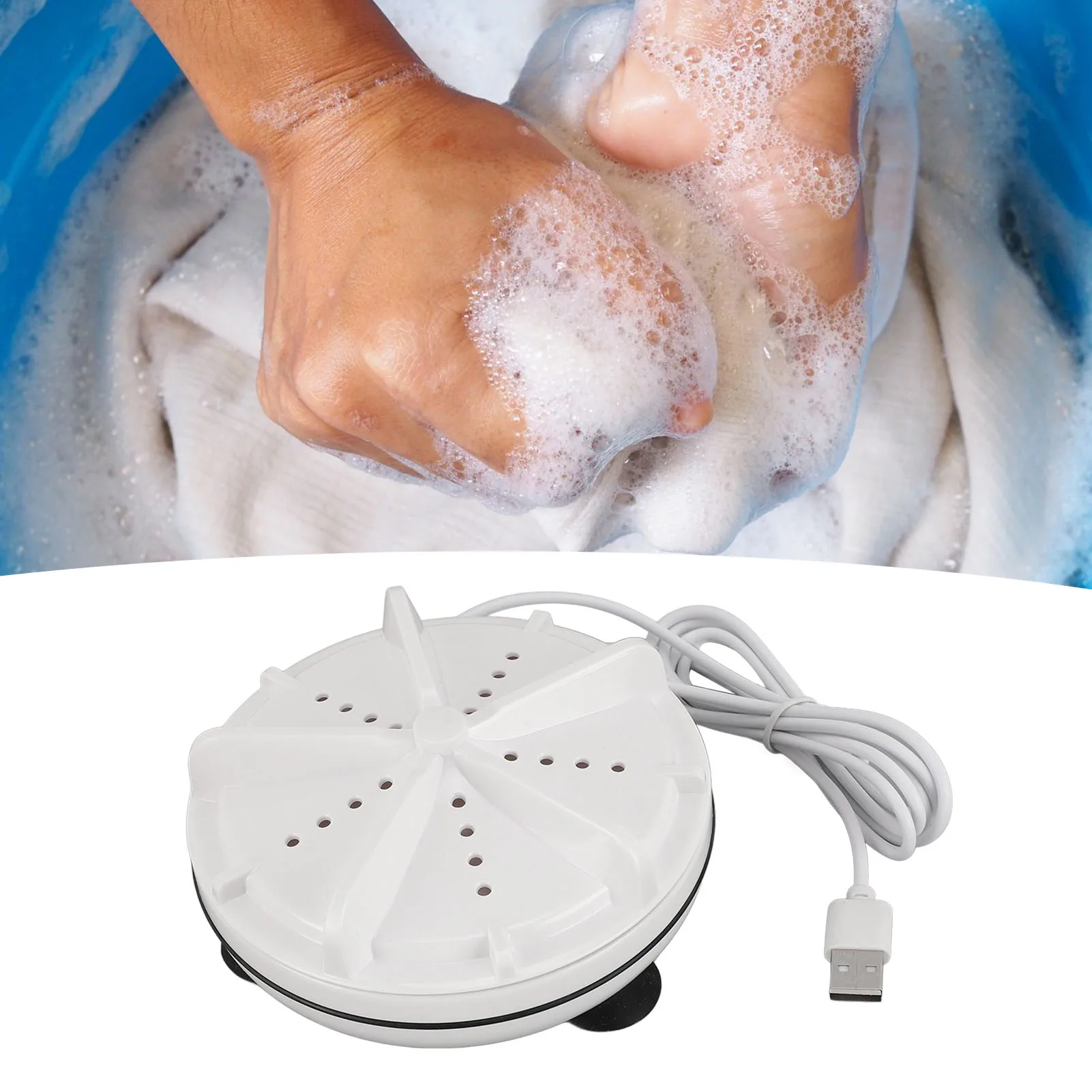 

Портативная стиральная машина 10 Вт USB Мини-турбинная стиральная машина для нижнего белья Детская одежда Квартира для деловых поездок