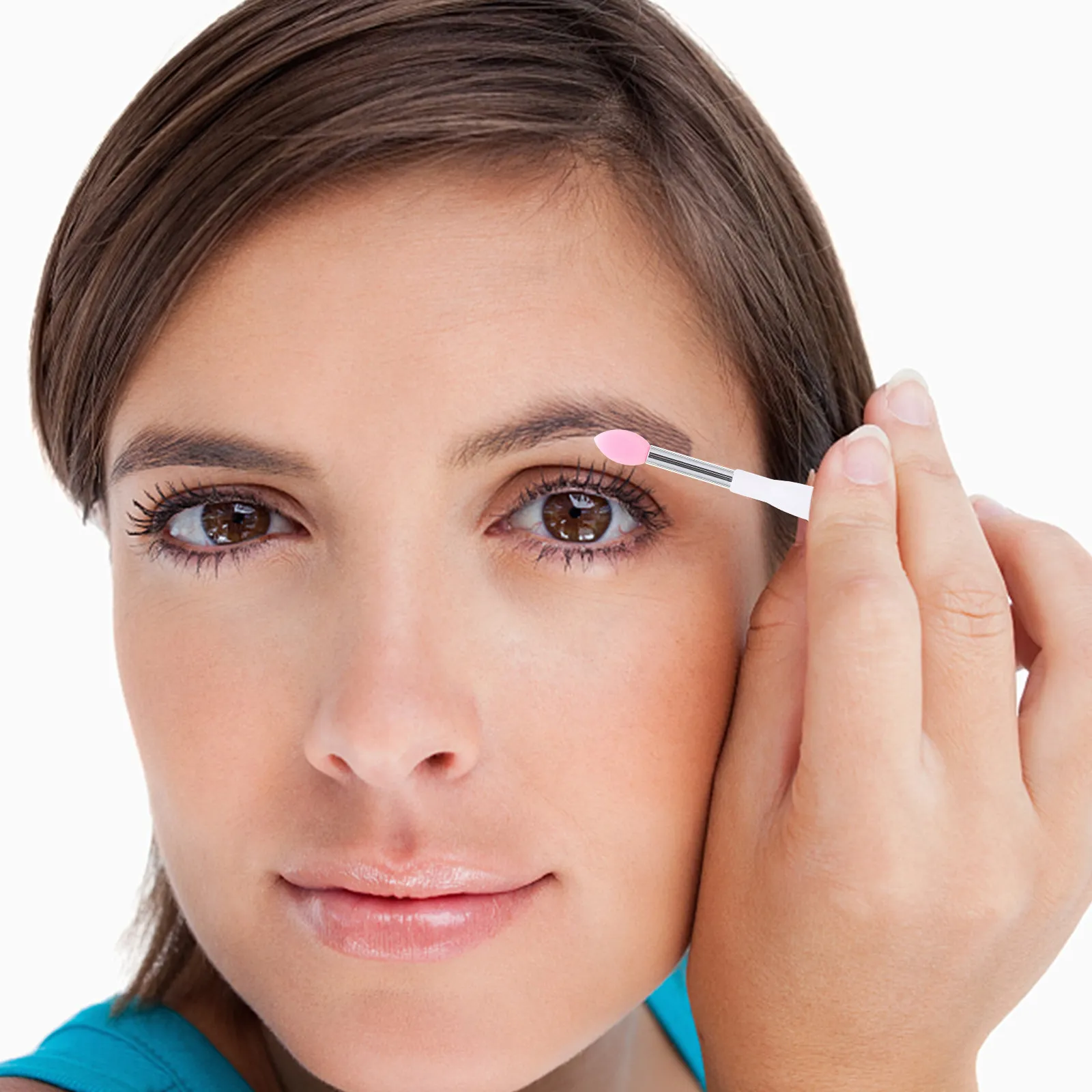 4-delige siliconen lippenborstelset voor gladde lippenstift, oogschaduwapplicatie, lippenbalsemapplicator, make-upgereedschap voor vrouwen, schoonheid