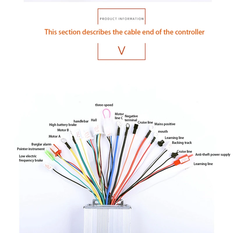 72V/80V/84V 1200W 18 Tubes Brushless Controller/Ebike Controller/Motor Controller For Electric Bicycle/Scooter Accessories