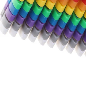 100Pcs/150Pcs Cable Markers Colourful C-Type Marker Number Tag Label For Wire 1.5/2.5/4/ 6mm²