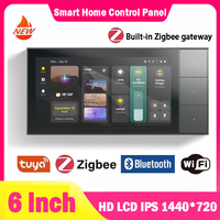 2025 New Tuya Smart Home Zigbee Gateway Scene Control Panel Android Smart Home Touch Control Panel with RS485 and Relay Wifi