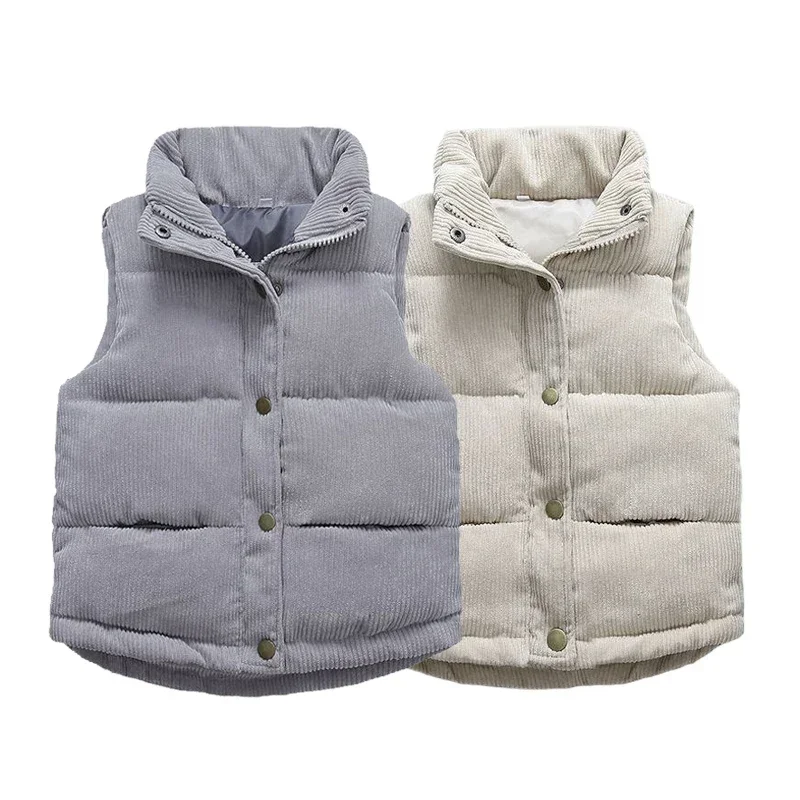 Winter Children Warm Thicken Vest Baby Cotton Waistcoat Kids Outerwear Coat Children Clothing Boys Girls Brand New Jackets Vest