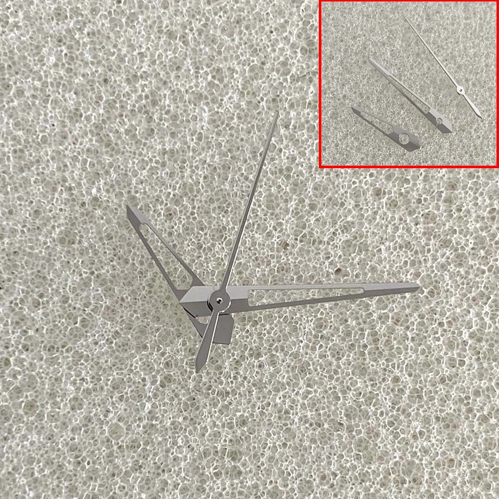 Silver Watch Hands Hollow Three Hands Set Watch Three Needles Modified Accessories for NH35/34/36/4R/7S/NH70 Movement