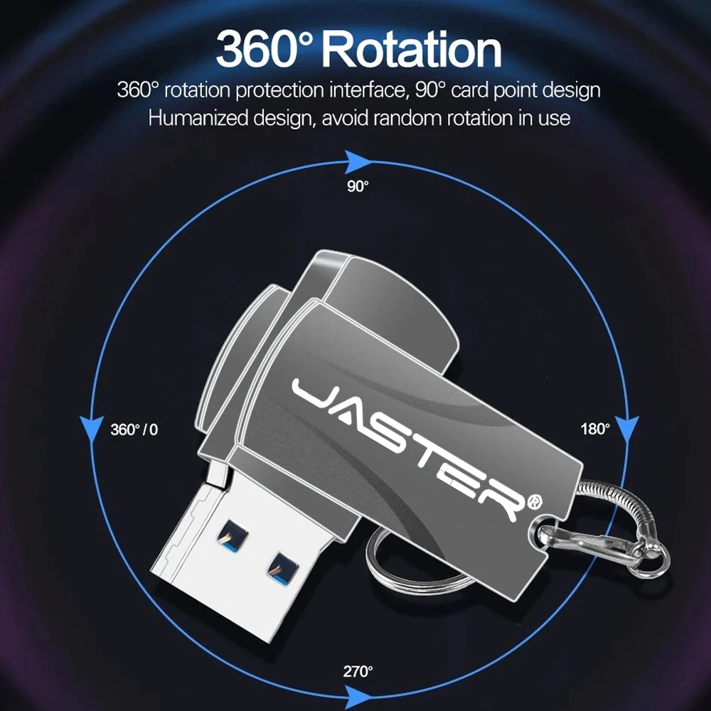 New USB 3.0 Flash Drive Rotation Pendrive 256GB 128GB 64GB 32GB 16GB 8GB Memory Stick Key Ring Thunmdrive USB stick USB флэшка