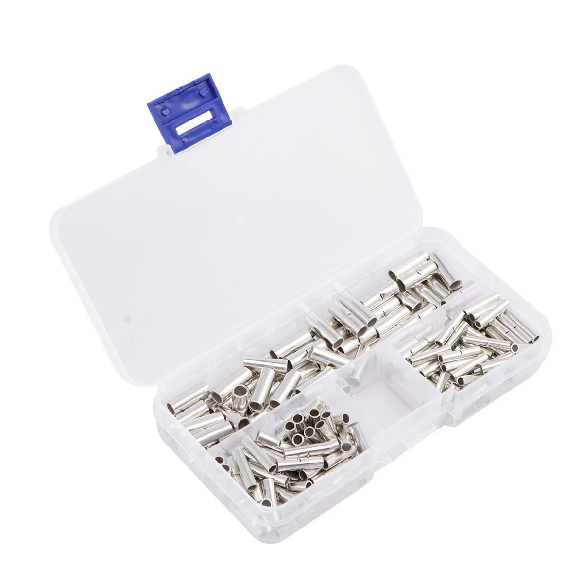 

200Pcs Splice Wire Connectors Uninsulated Butt Terminals Corrosion Resistant Crimp Ferrules for Car Boat Cable Wiring Kit