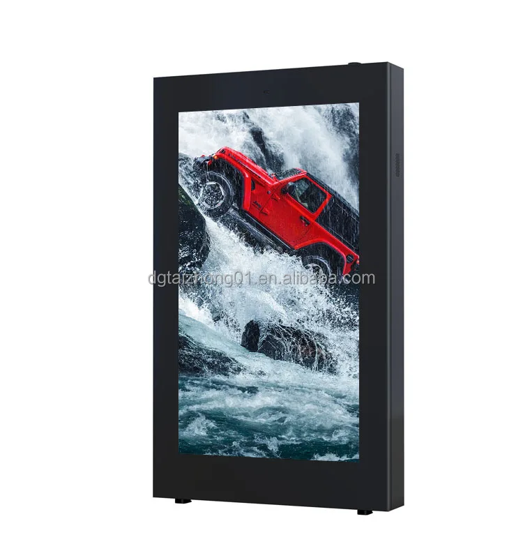 43-calowy 55-calowy zewnętrzny ekran cyfrowy z systemem Android, dotykowy wyświetlacz reklamowy, montowany na ścianie