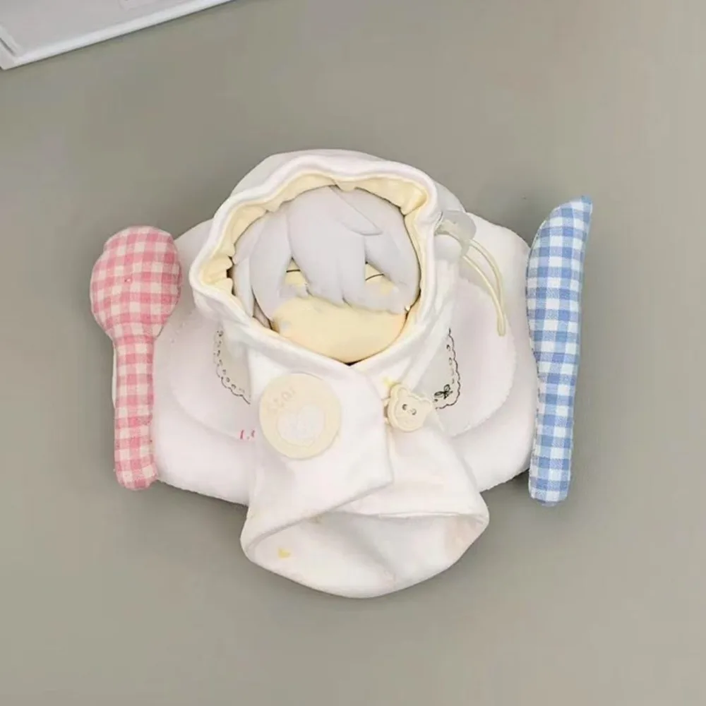Pañuelos de algodón de 10cm para muñecas, ropa para envolver, capa, manta pequeña, ropa para muñecas de 10cm, saco de dormir encantador, conjunto de vestido para muñecas