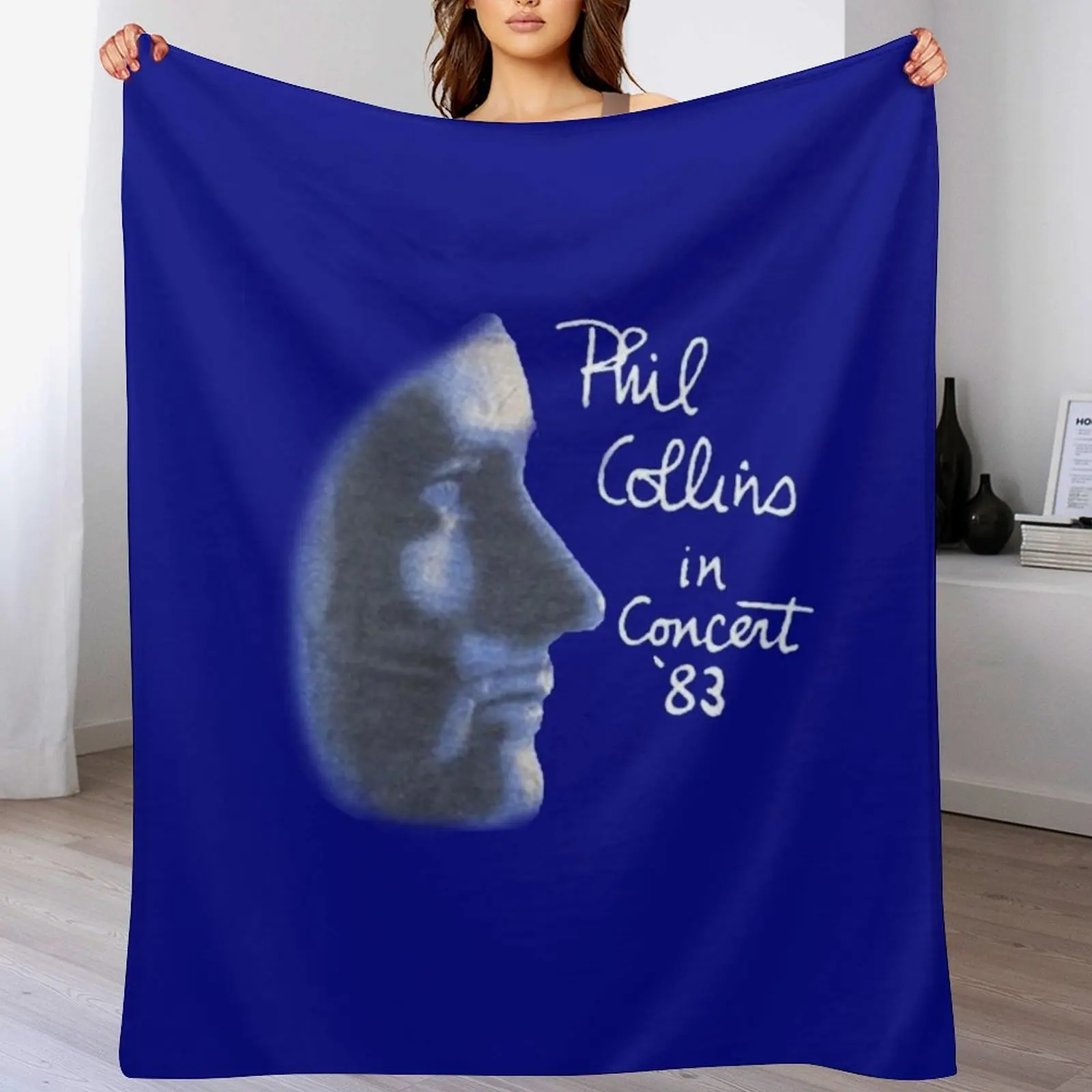 

Vtg. Phil Collins 1983 Tour Throw Blanket for babies blankets ands Blankets