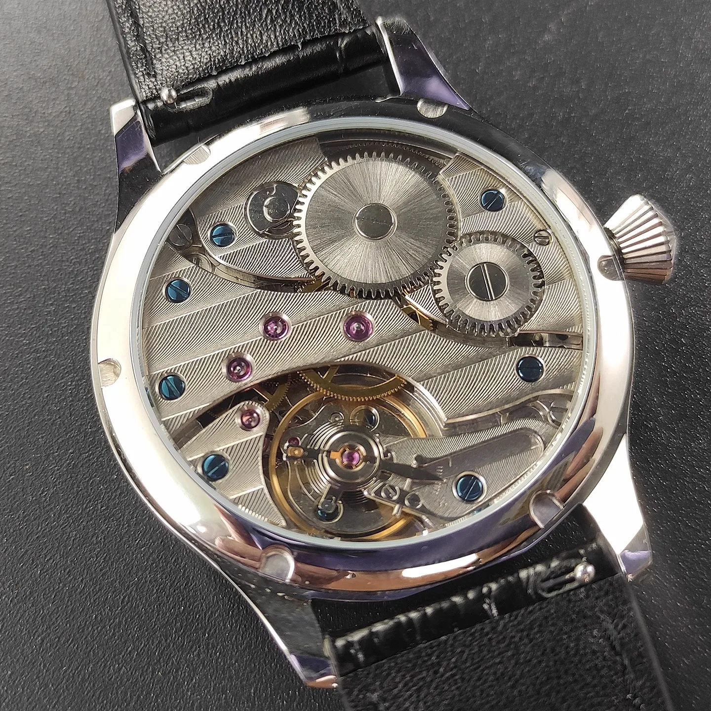 Vakuy ساعة عسكرية ميكانيكية يدوية 42 ملم للرجال ستة أوردة Excalibur Dafei Seagull ST3601 Jones Sword Swiss قوية مضيئة