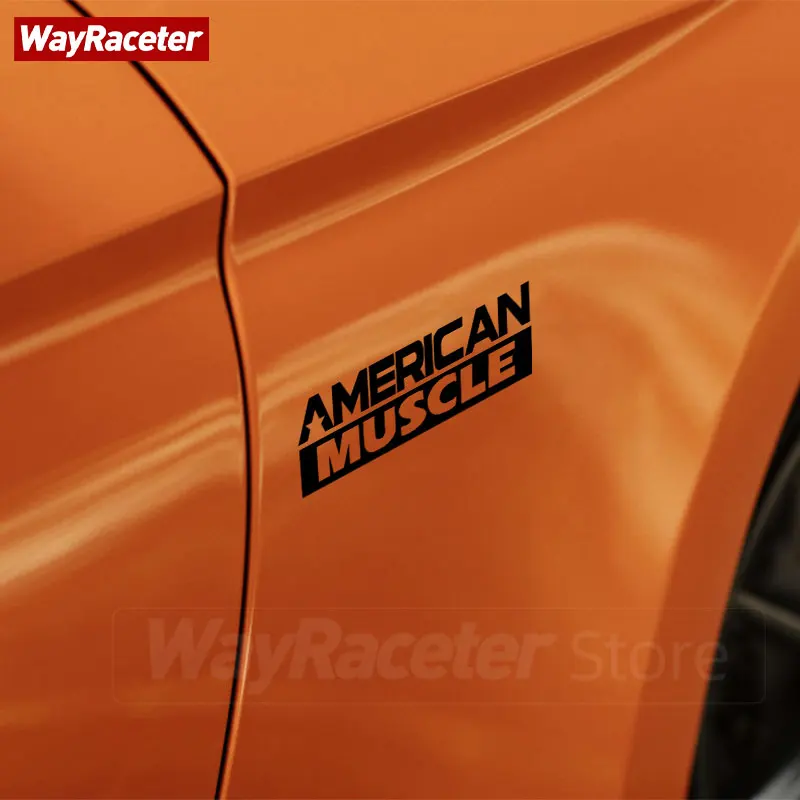 Car Door Bumper Window Grill Side Fender Wing Sticker American Muscle Style Graphics Vinyl Decal For Ford Mustang Accessories