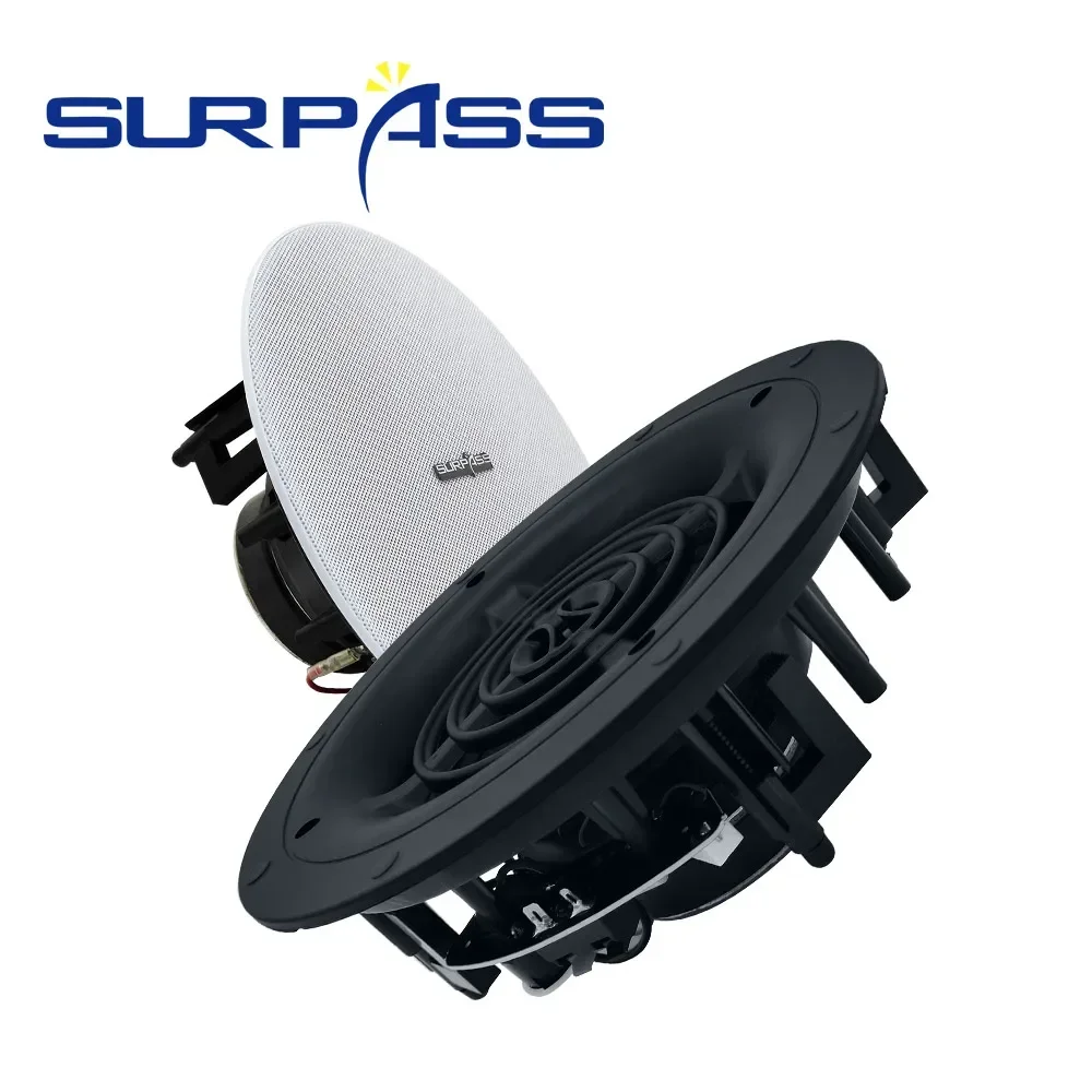 

SURPASS 5Inch 25W Frameless Coaxial Home Theater Passive Ceiling Speakers-Flush Mount Acoustic Sound System Perfect Installation