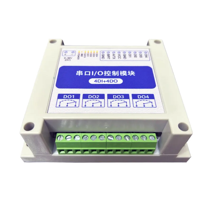4-ch Switch Data Acquisition Module DI4 DO Output Relays Control RS485/232DI4 I/ OS