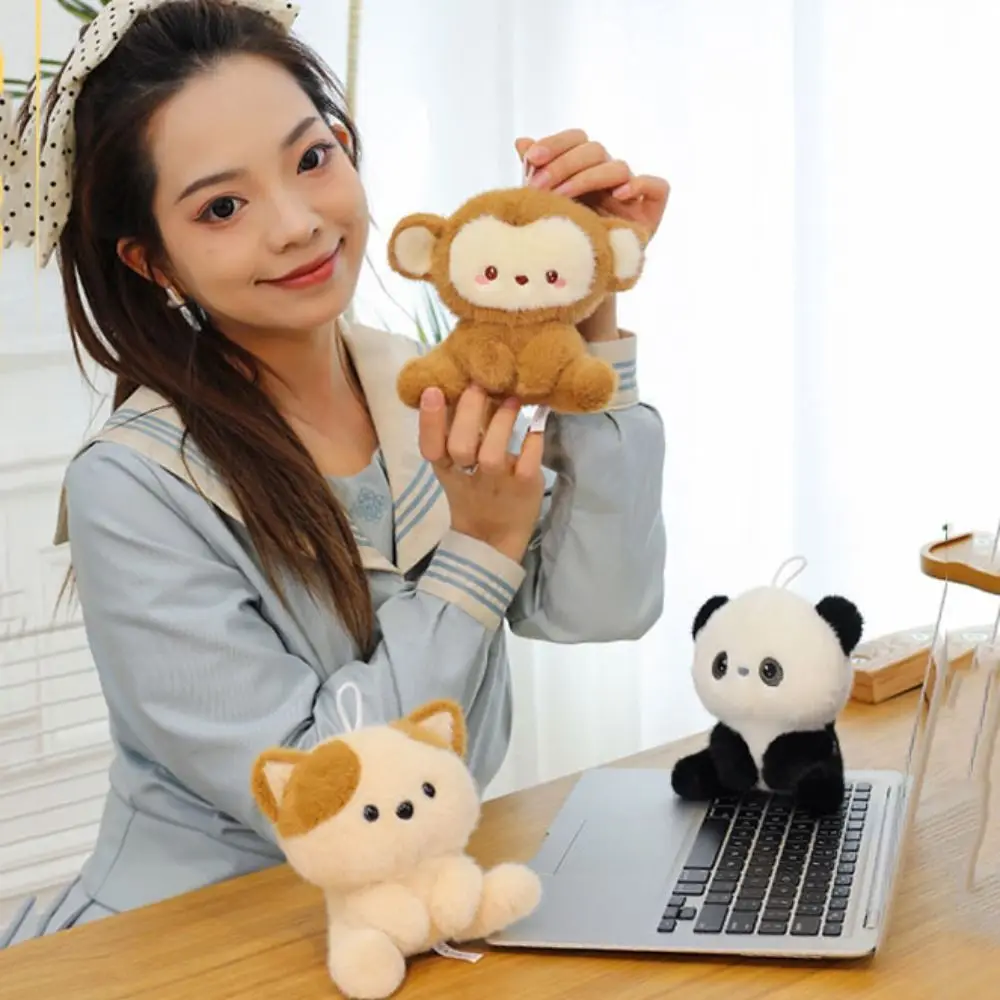 Coniglio bianco Orsetto peluche Agnello Pinguino Elefante Peluche Bambola Simpatico piccolo leone Animale scimmia Bambola Compleanno per bambini Natale