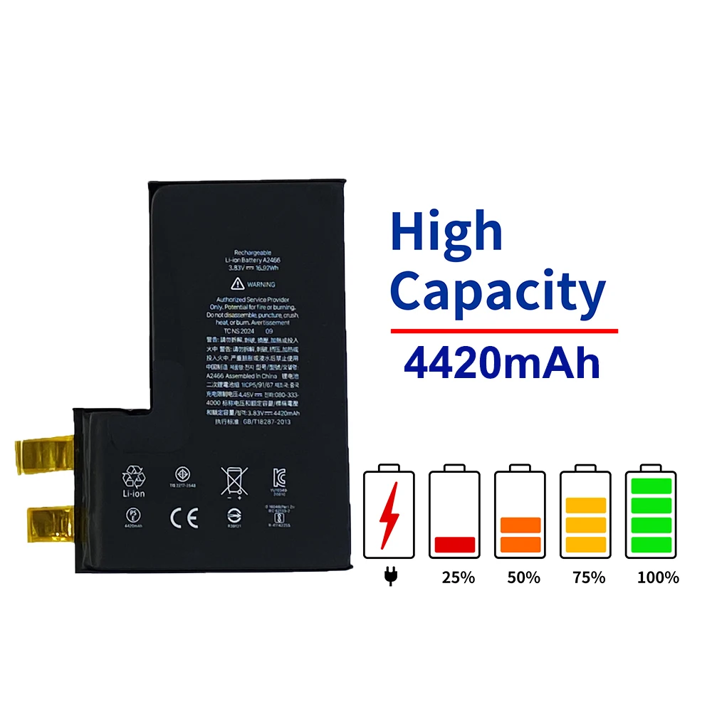 5pcs Vormir High Capacity Battery Cell No Flex For iPhone 11 12 13 14 15 16 X XS Max Batteri Replacement Parts No Message Pop-up