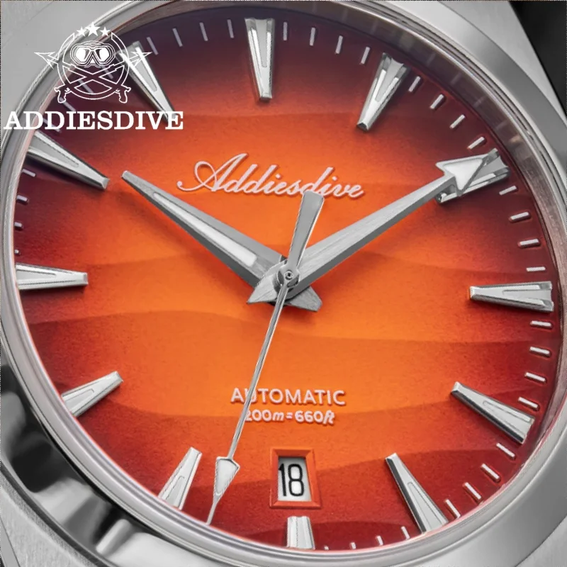 

ADDIESDIVE NEW 39mm Men's Desert Texture Watch 200m Diver Sapphire Crystal AD2540 BGW9 Blue Luminous Mechanical Automatic Watch