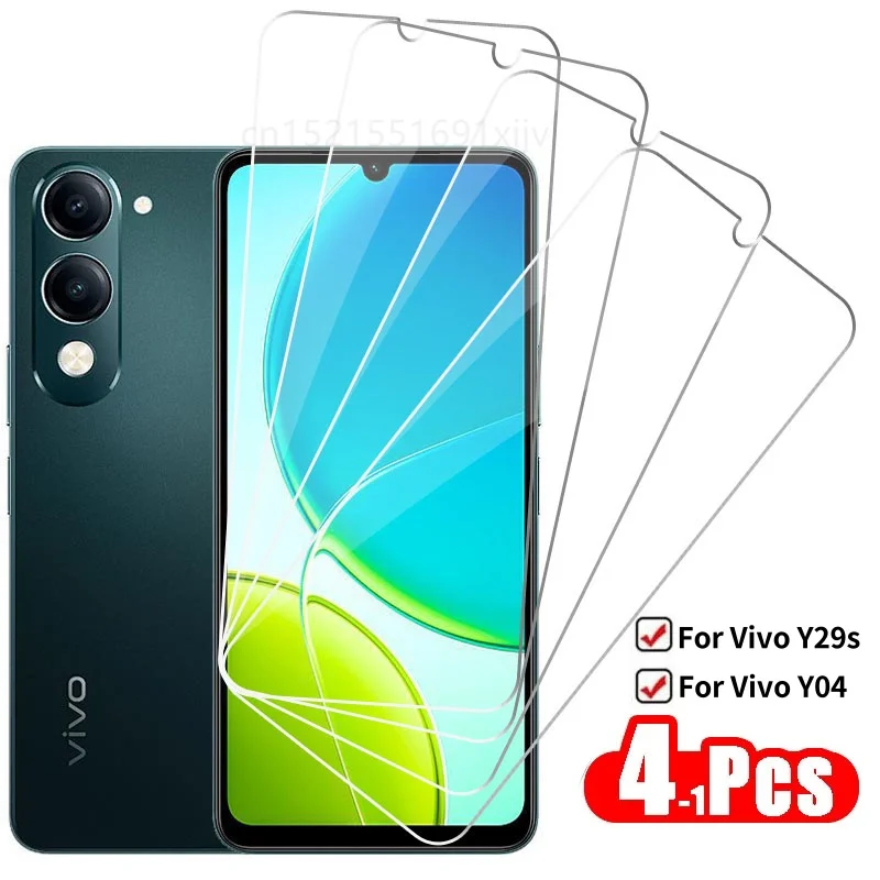 

Full Clear Glass For Vivo Y29s Tempered Glass Vivo Y29s Y04 Screen Protector HD Protective Phone Film Vivo Y04 Y29s