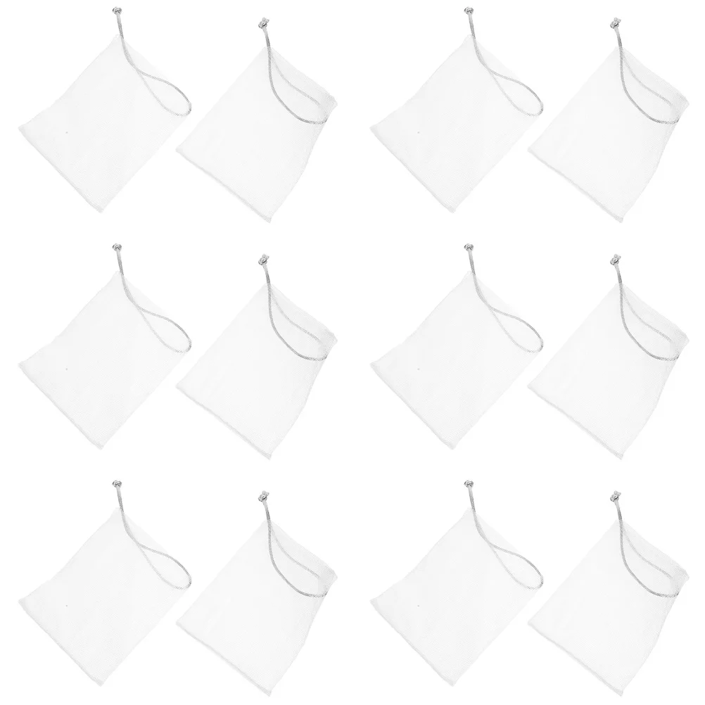 30Pcs Bathroom Soap Mesh Holder Drawstring Foaming Bag for Efficient Lathering Small Soap Saver Solution Mesh Storage Bag