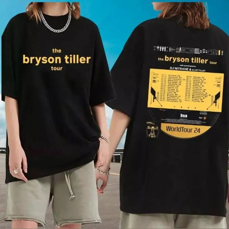 Bryson Tiller 2024 And Back Better T Shirt Im Concert Rap Music Dj Slee