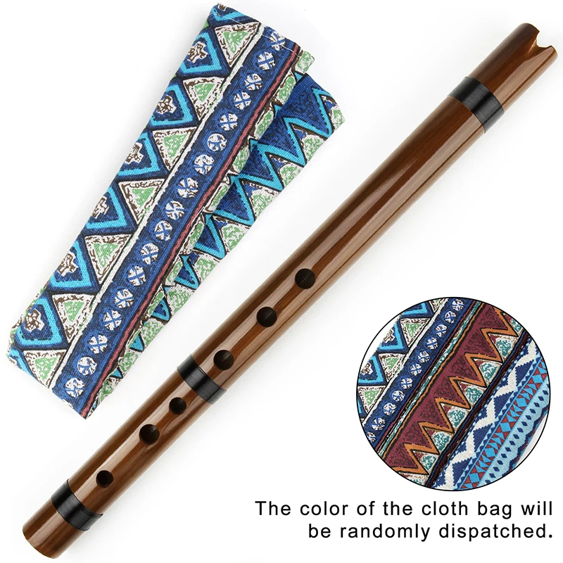 G Key Brown Flute Quena Indian Musical Instrument Quena Woodwind Instrument