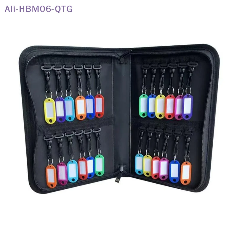 NEW Smooth Zipper Design Portable Key Storage Box Fire Resistant Material Waterproof Material Fireproof Key Organizer Bag