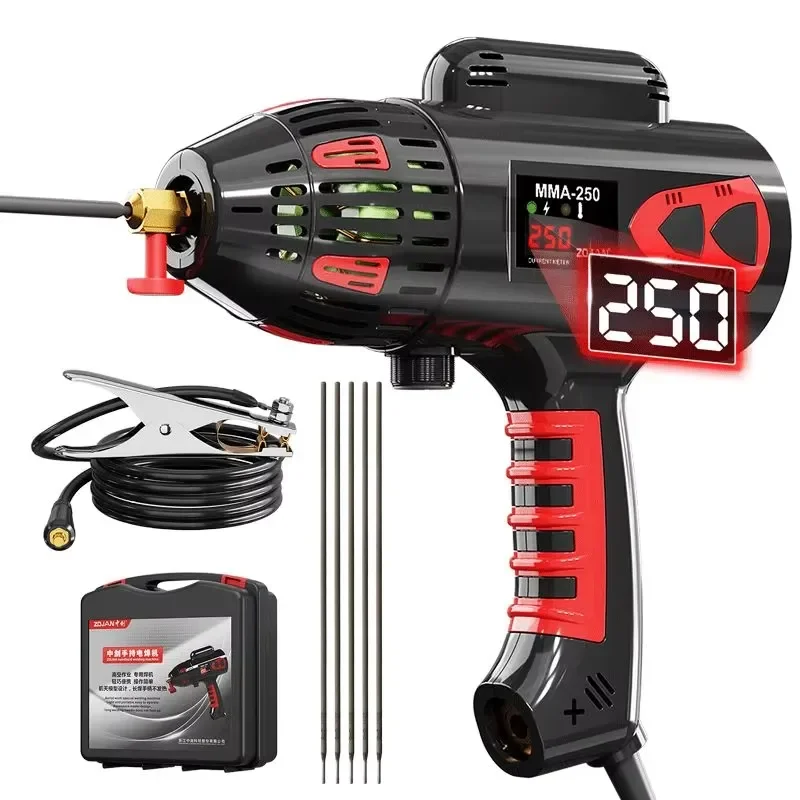 220V Portable Stick Welder IGBT Inverter Handheld Arc Welding Machine 20-120A Adjustable Current for DIY Home Repair Kit