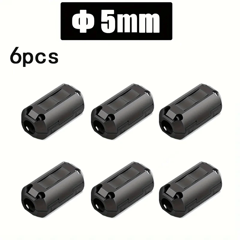 6/10PC Snap Magnetische Ring Ferrit Filter Für Kabel Schild Abnehmbare EMC Innendurchmesser 5mm 7mm 9mm 11mm 13MM Entmagnetisierung Filter – Detail 8
