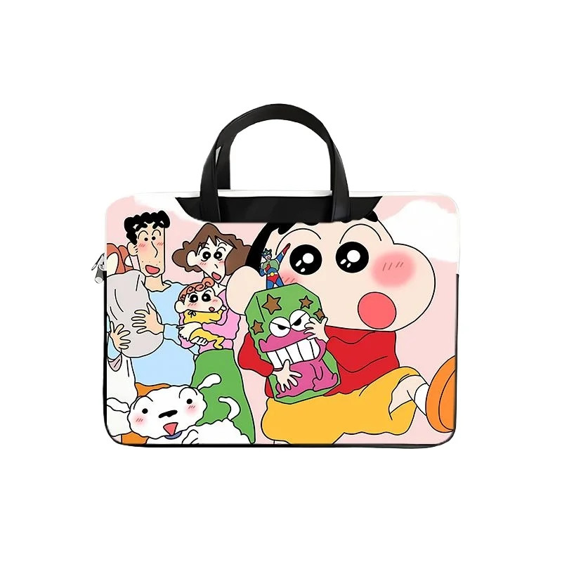 Anime peripheral Crayon Shin chan laptop bag 13 14 15 16 17 15.6-inch Macbook Air Pro laptop bag official text bag birthday gift