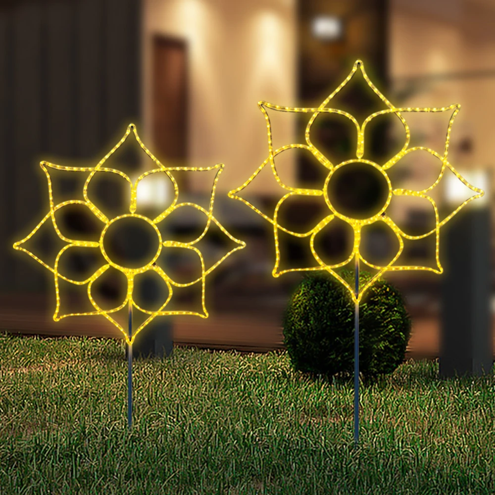 Ledemo Custom Design 3D Garden Colorful Illuminated LED Neon Signs Waves Led Tube Sign Motif Lighting