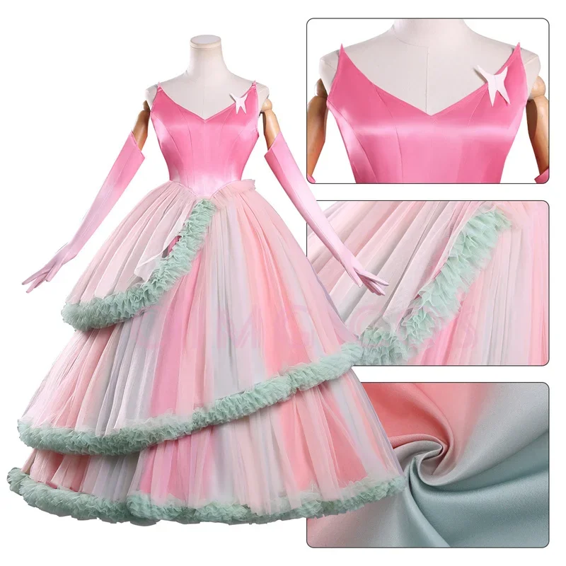 

Wicked Glinda Cosplay Costume Adult Carnival Uniform Halloween Party Costumes Men Masquerade Game