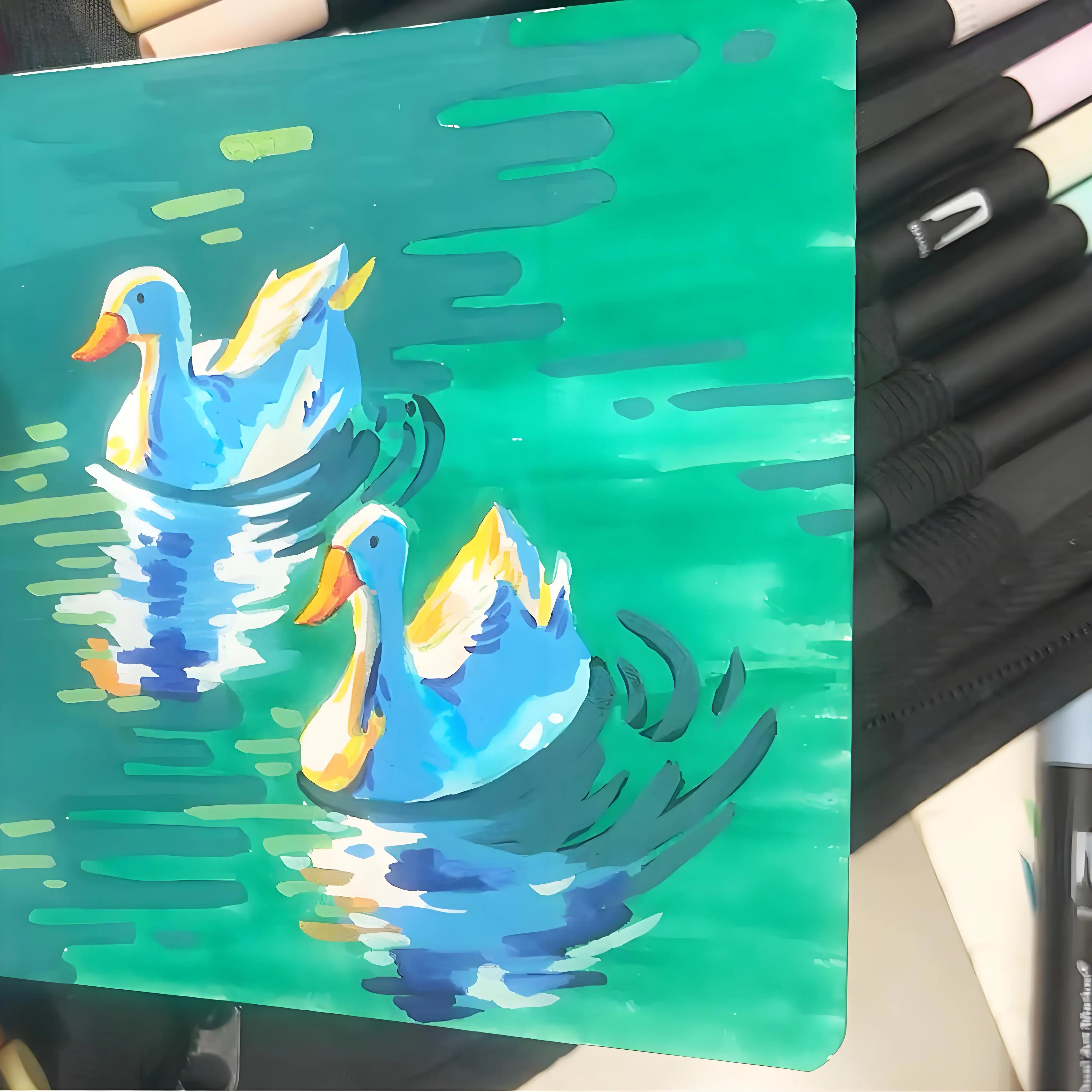 أقلام تحديد ذات فرشاة مزدوجة، مجموعة أقلام تحديد فنية مكونة من 72 لونًا مع علامات رفيعة وأطراف فرشاة لكتب التلوين للبالغين بدون نزيف #3