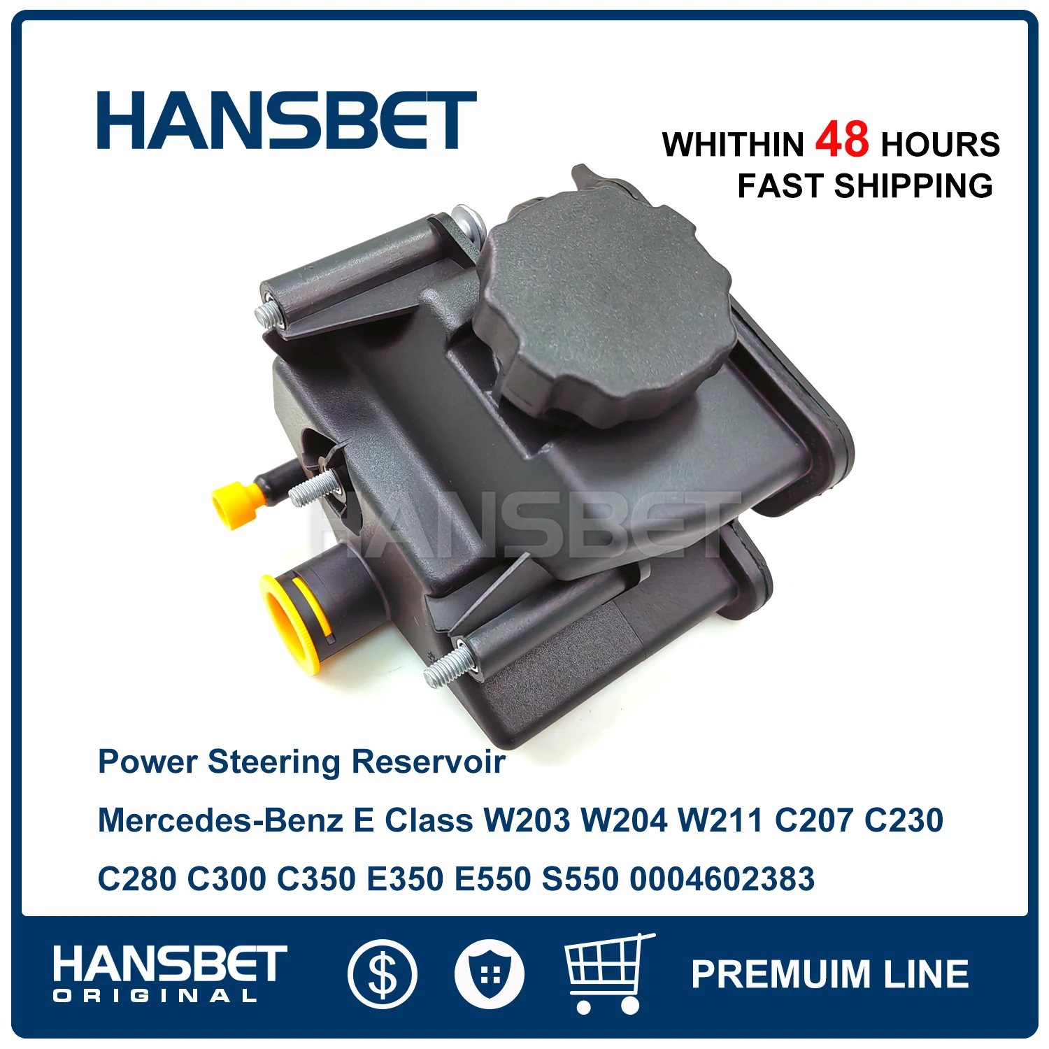 

Power Steering Reservoir For Mercedes-Benz E Class W203 W204 W211 C207 C230 C280 C300 C350 E350 E550 S550 0004602383 HANSBET
