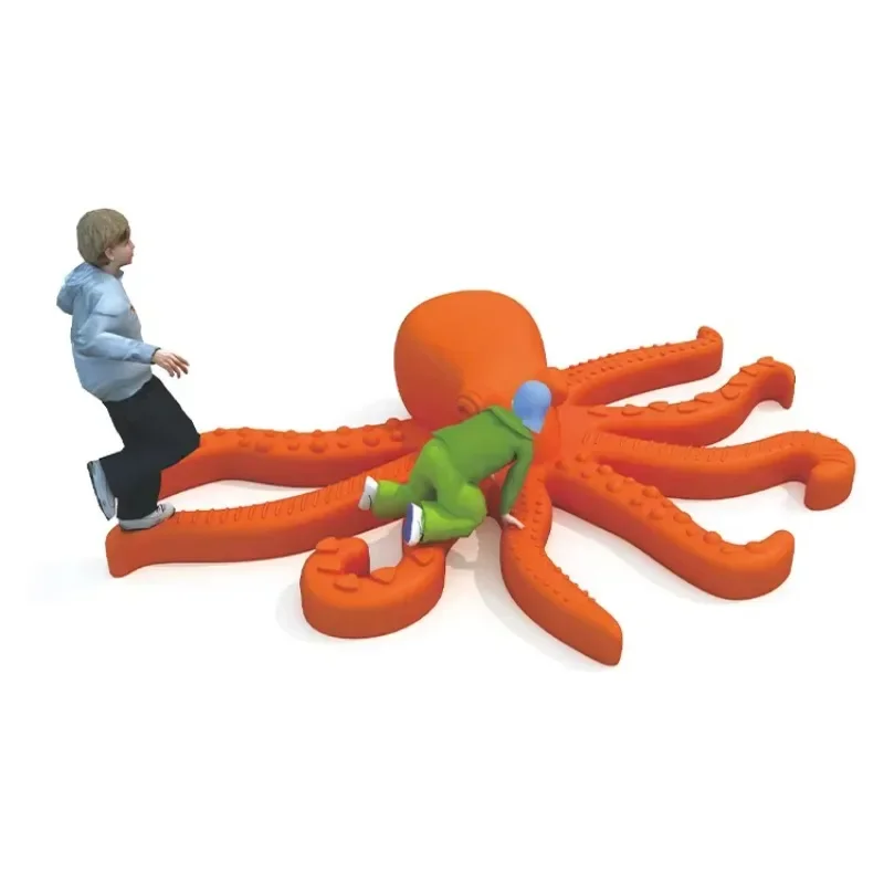Anti Slip Design Children Plastic Balance Board Toys Kindergarten Octopus Shape Exercise Standing Sensory Toys