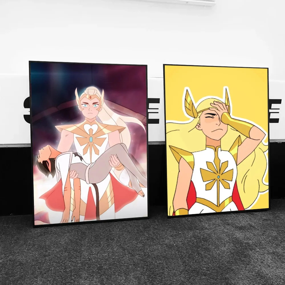 1pc She Ra And The Princesses Of Power Self-adhesive Art Poster Waterproof Paper Sticker Coffee House Bar Room Wall Decor