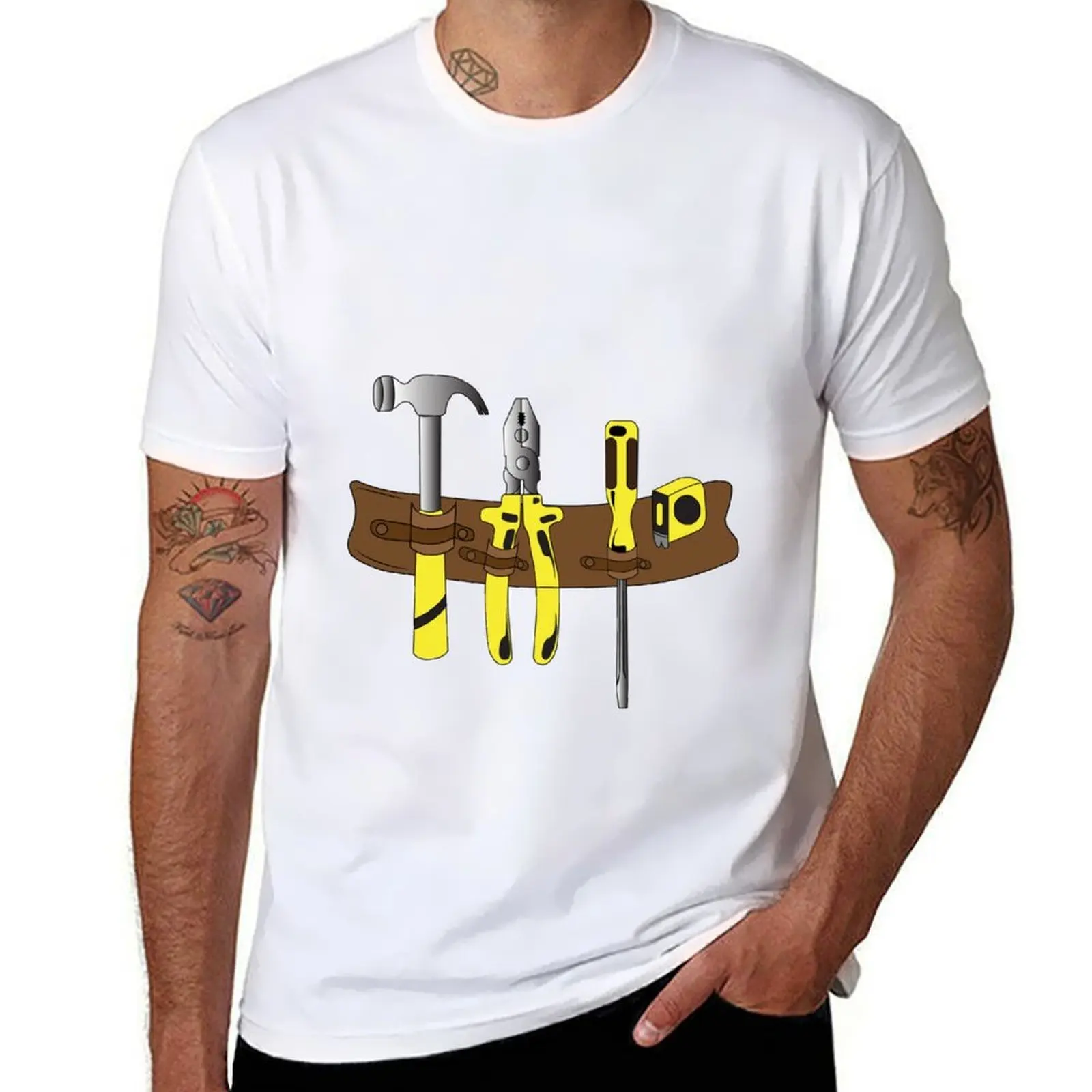 

Workman Tool Belt - Handyman Costume T-Shirt anime t shirts oversize mens graphic t shirts T-Shirt