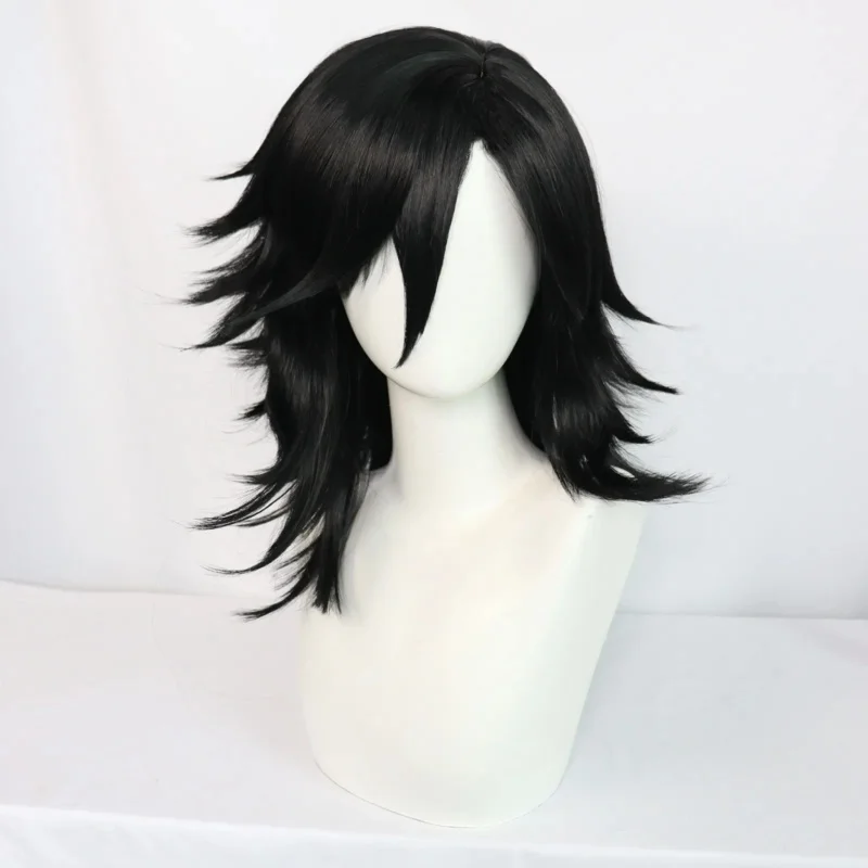 วิกผมคอสเพลย์ Alucard จากอนิเมะ Hellsing Red Trench ปี 2025 สีดำ ทนความร้อน วัสดุใยสังเคราะห์