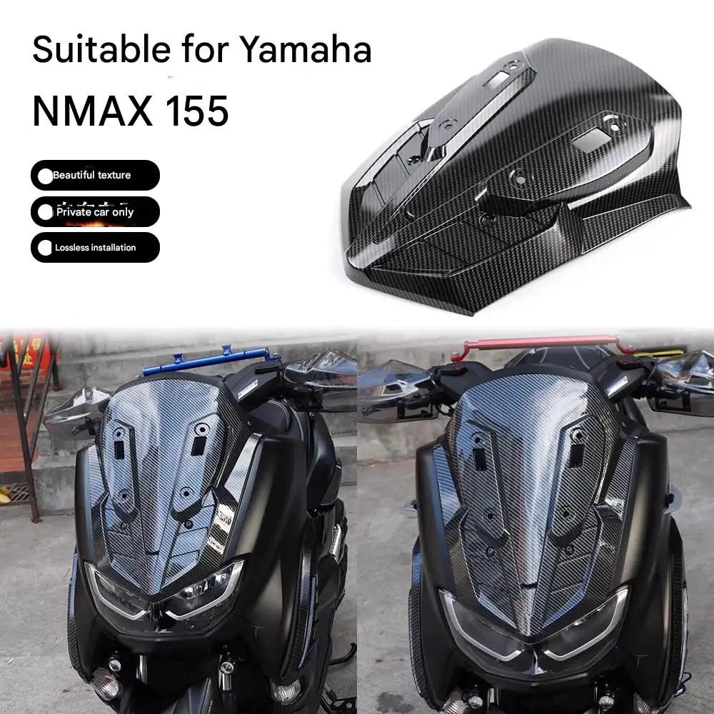 For Yamaha NMAX155 20-24 New Model Modified Carbon Fiber Textured Windshield and Instrument Panel Protector Accessories