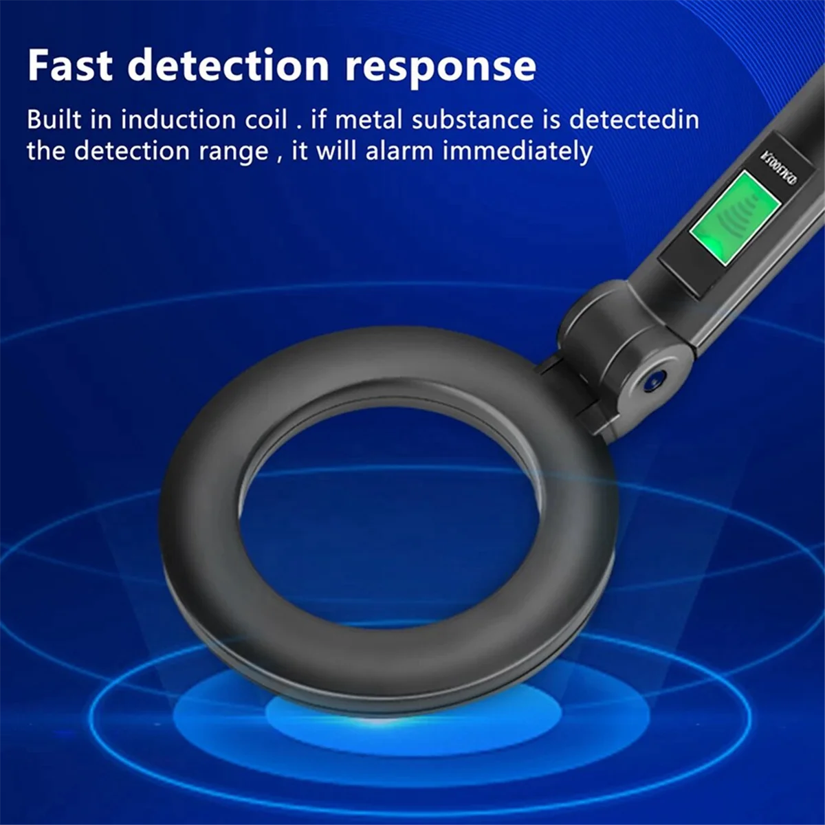 DM3005A Professional Metal LCD Detector Handheld Pinpointer Alarm High Sensitivity Scanner Security Checker Finder