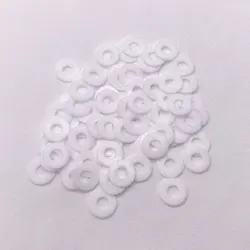 50pcs/Lot Outdoor Knife Main Shaft Accessories PTFE Gasket Plastic Non-standard Custom Folding Knife Gasket Tool Parts