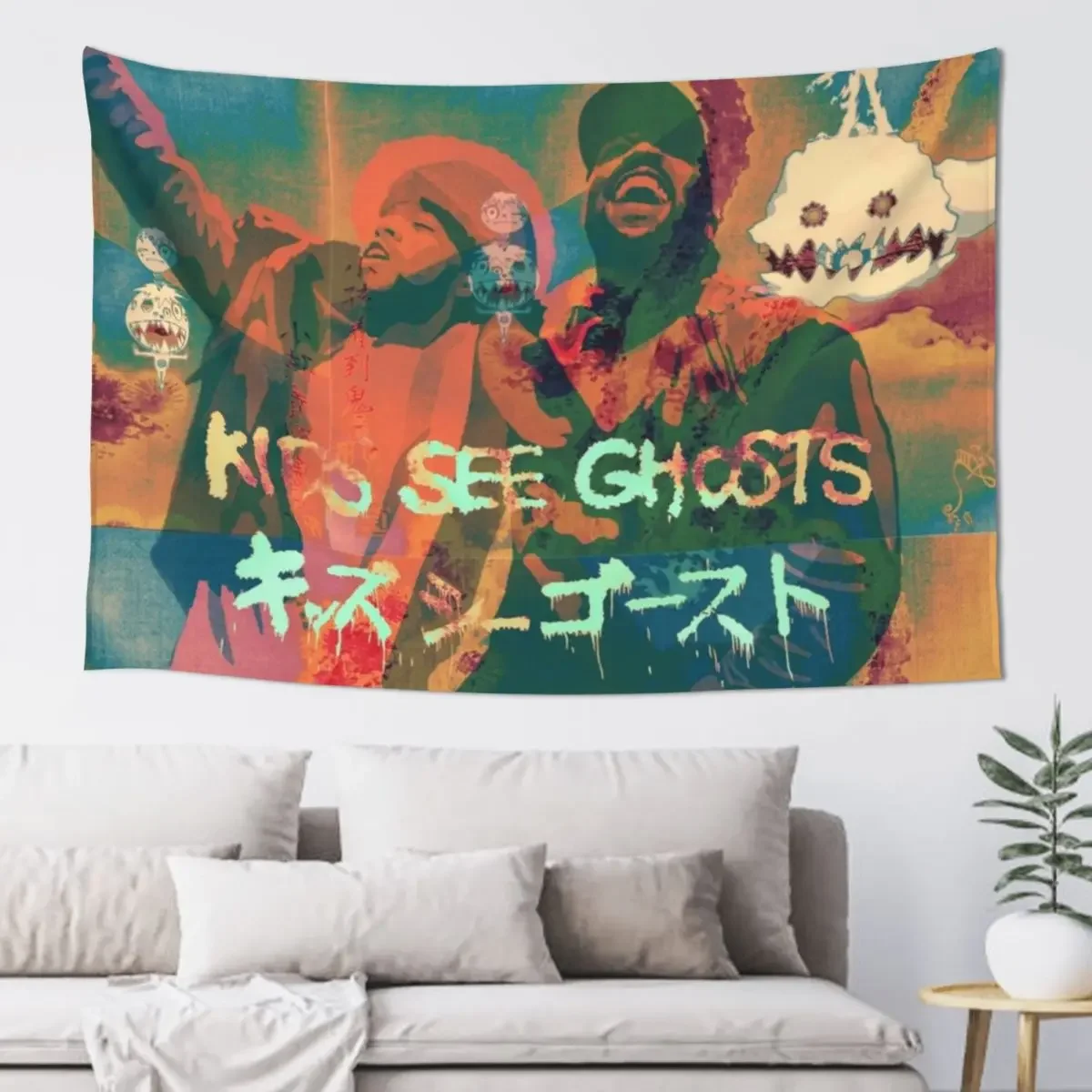 

Kids see ghosts Tapestry Bed Room Decoration Room Decorator Cute Room Decor Tapestry